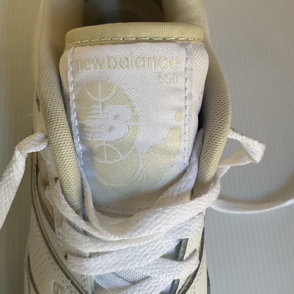 New Balance 550 White Beige Leather Sneakers Women’s Size 8 (EU 39) - Picture 8 of 9